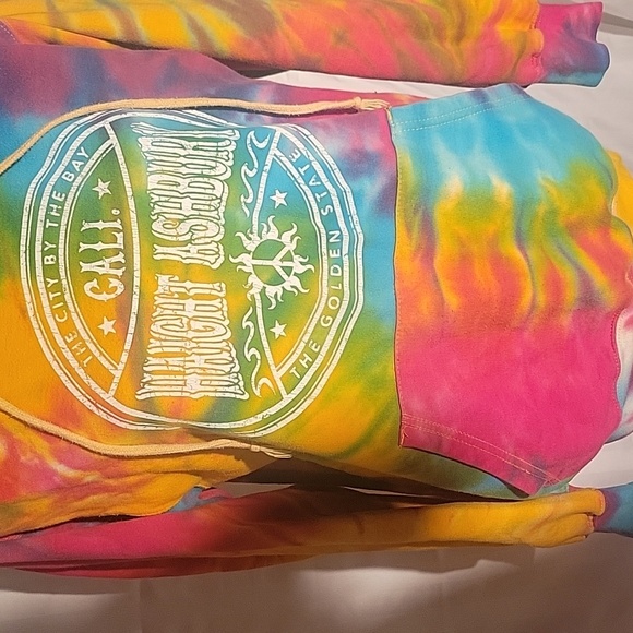 MV Sports Womens Tie Dyed  Ashbury Haight 1967 Hoodie, Size: XS, - Picture 2 of 7